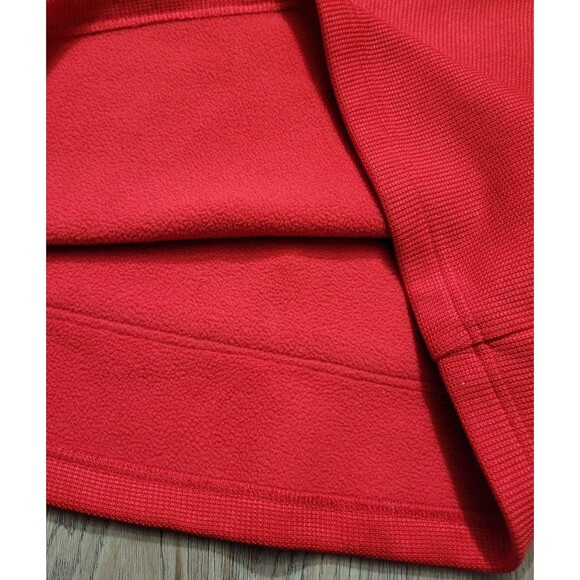 Spyder Men's Ray Half Zip Pullover Sweater Hoodie Red Black size large - Picture 7 of 8